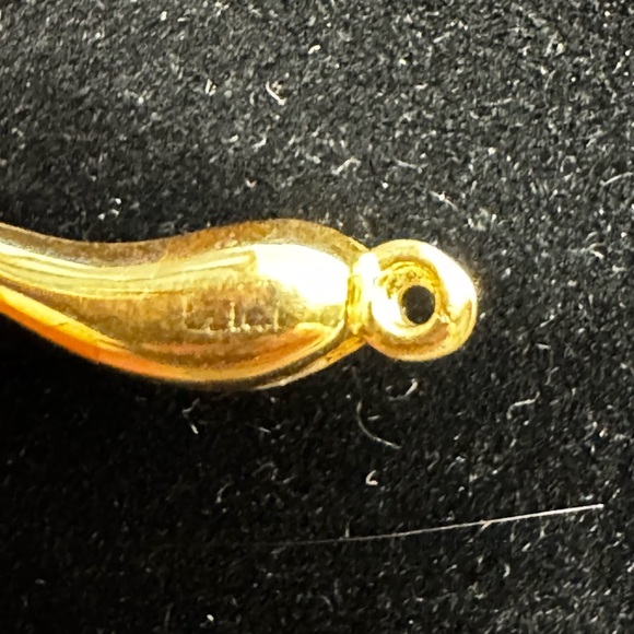 Vintage 14k yellow gold Cornicello pendant - Picture 2 of 3